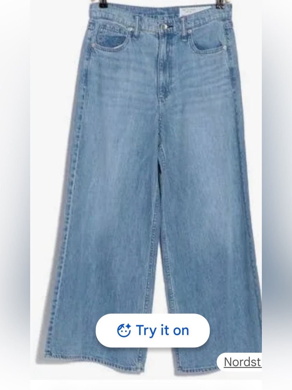 rag & bone Serena Crop Light Wash Denim Jeans - Picture 8 of 9